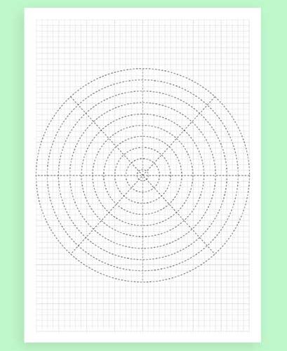 Mandala Round Grid 45D