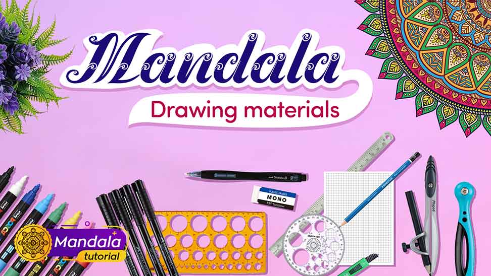 mandala-drawing-materials