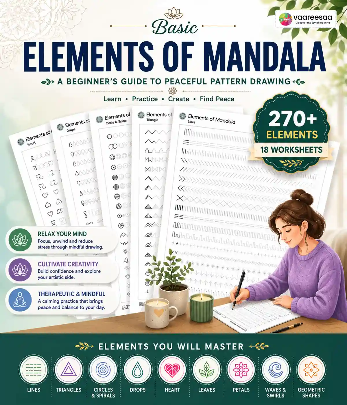 Basic Elements of Mandala Worksheets