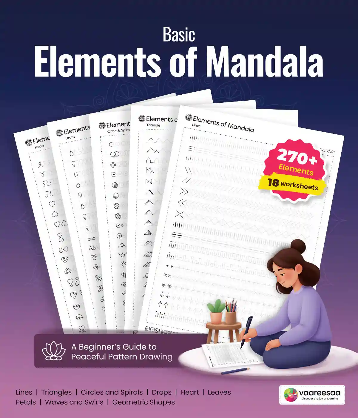 Basic Elements of Mandala Worksheets