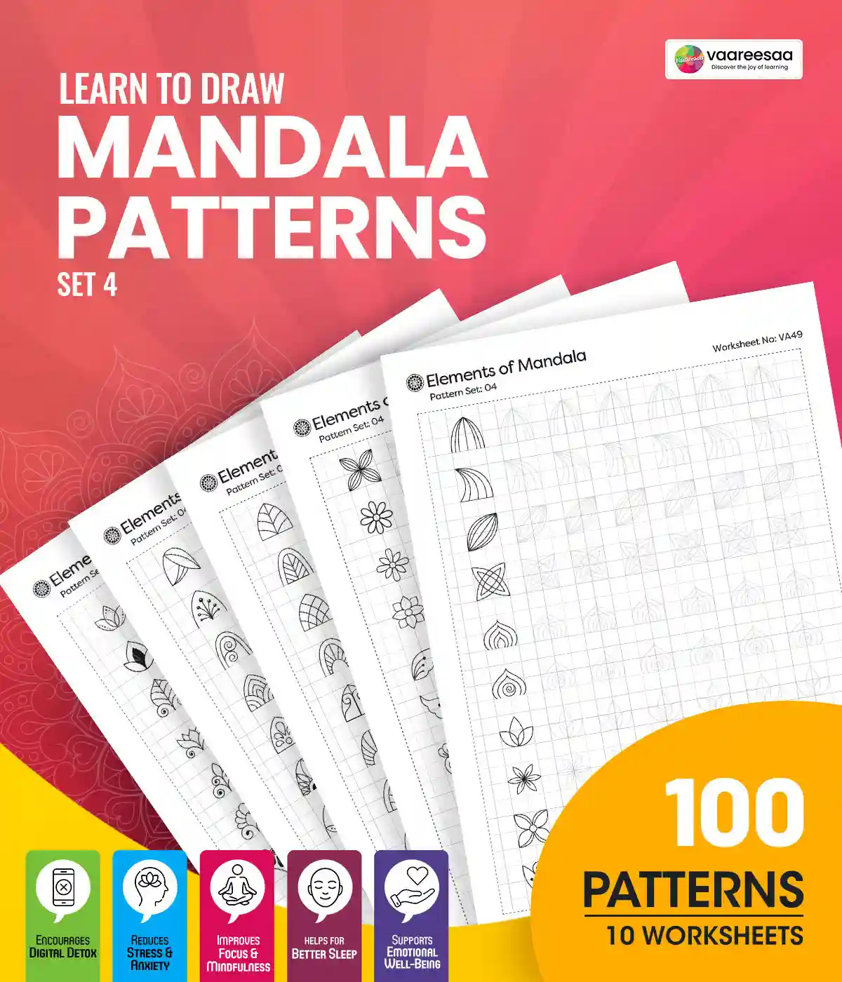 Mandala Pattern Worksheets Set-4