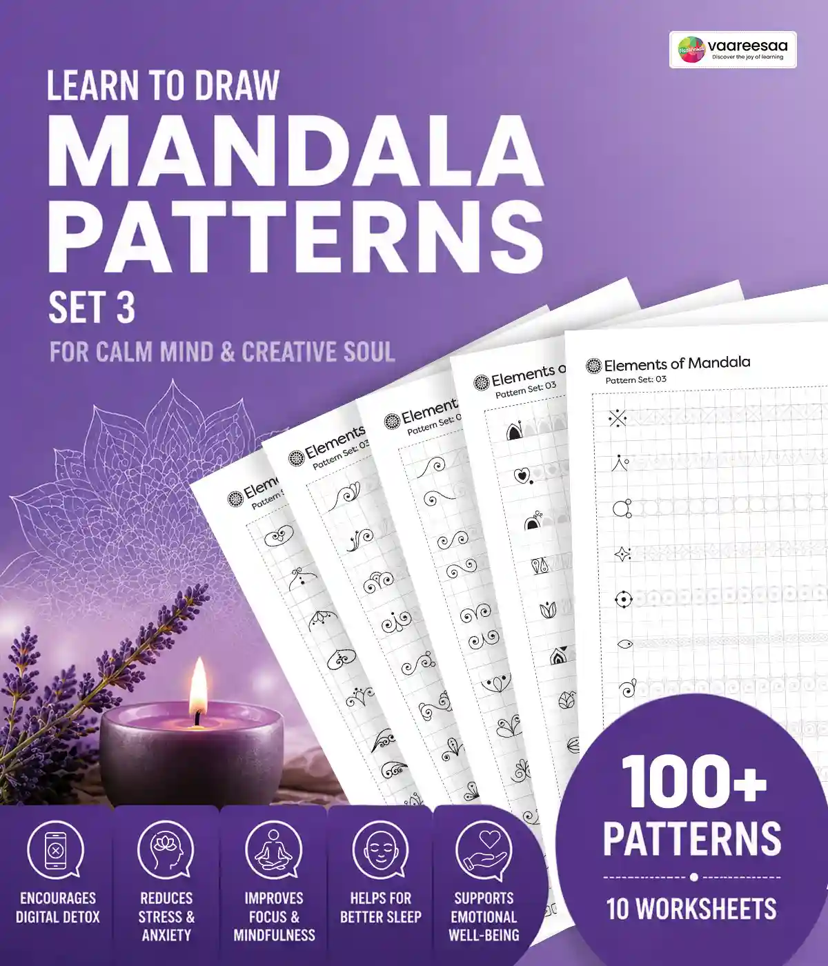 Mandala Pattern Worksheets Set-3