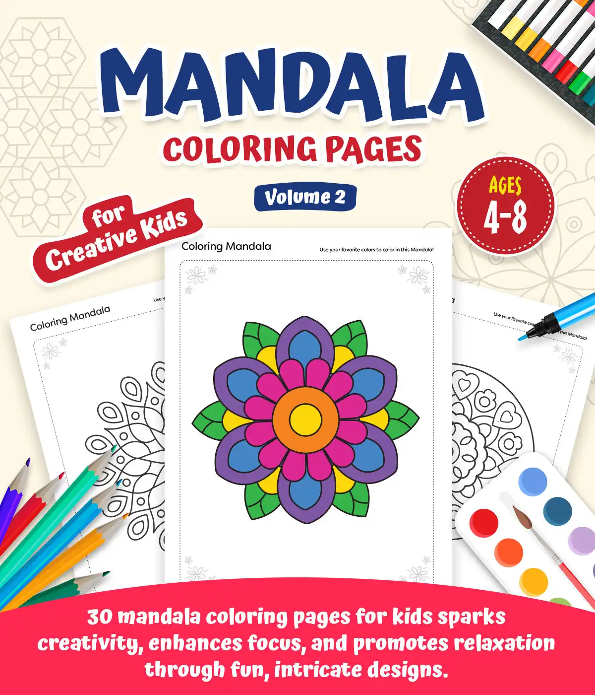 Mandala Coloring Pages Volume-2