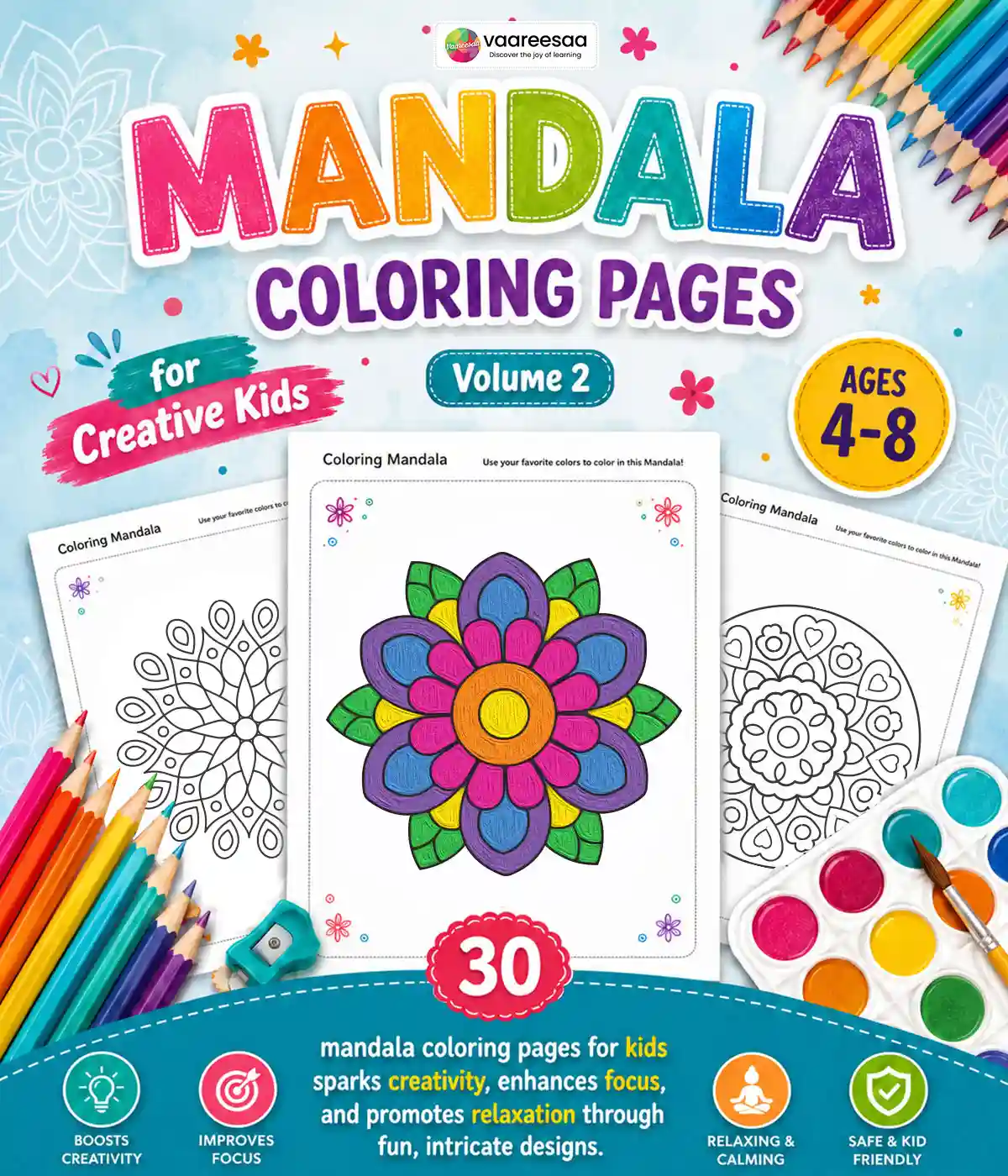 Mandala Coloring Pages Volume-2
