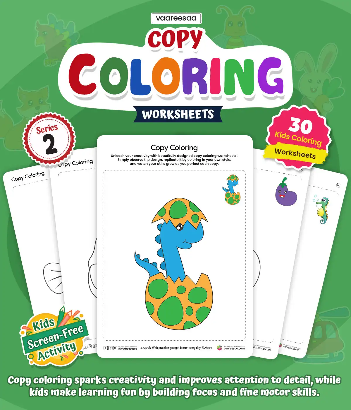 Copy Coloring Worksheets Volume-2
