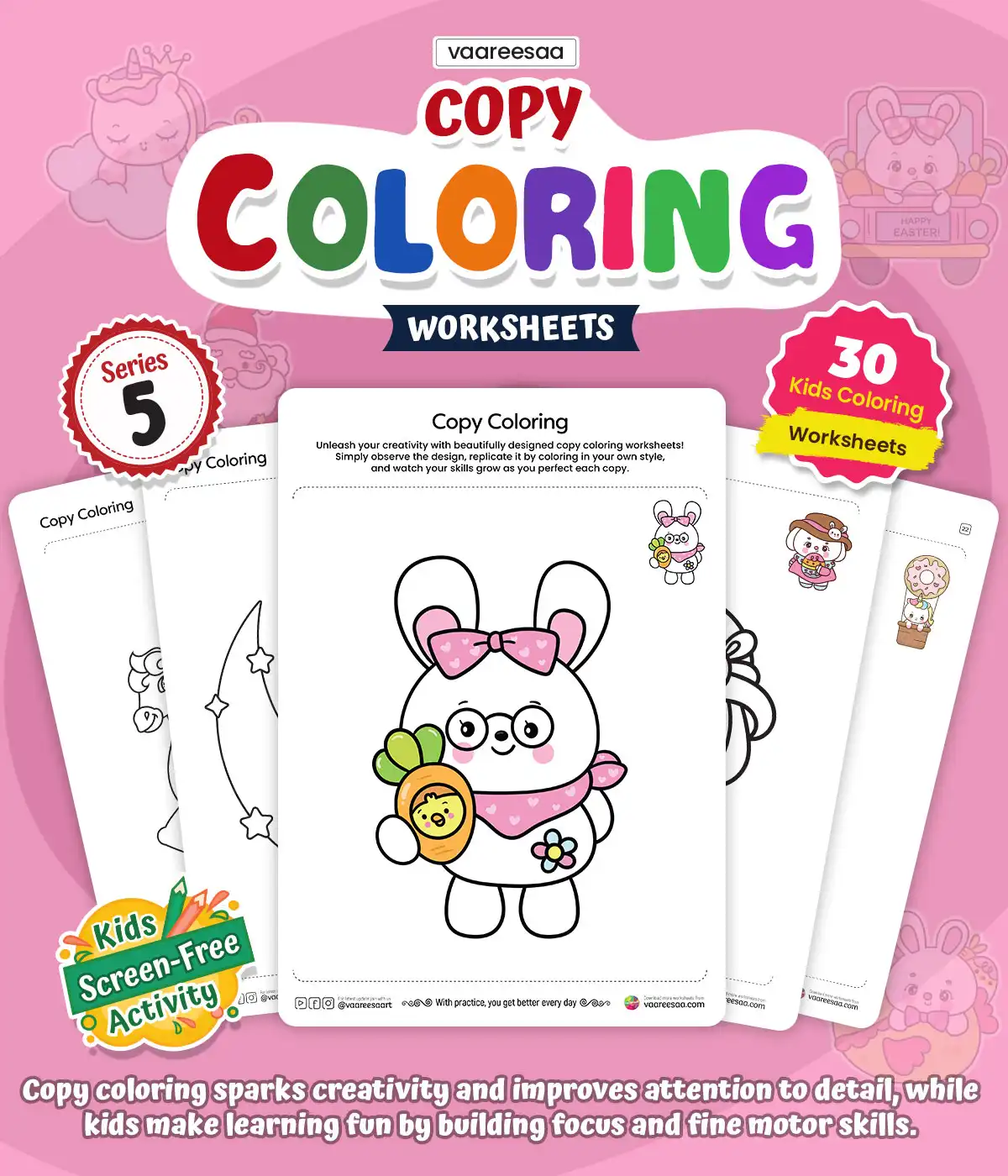 Copy Coloring Worksheets Volume-5