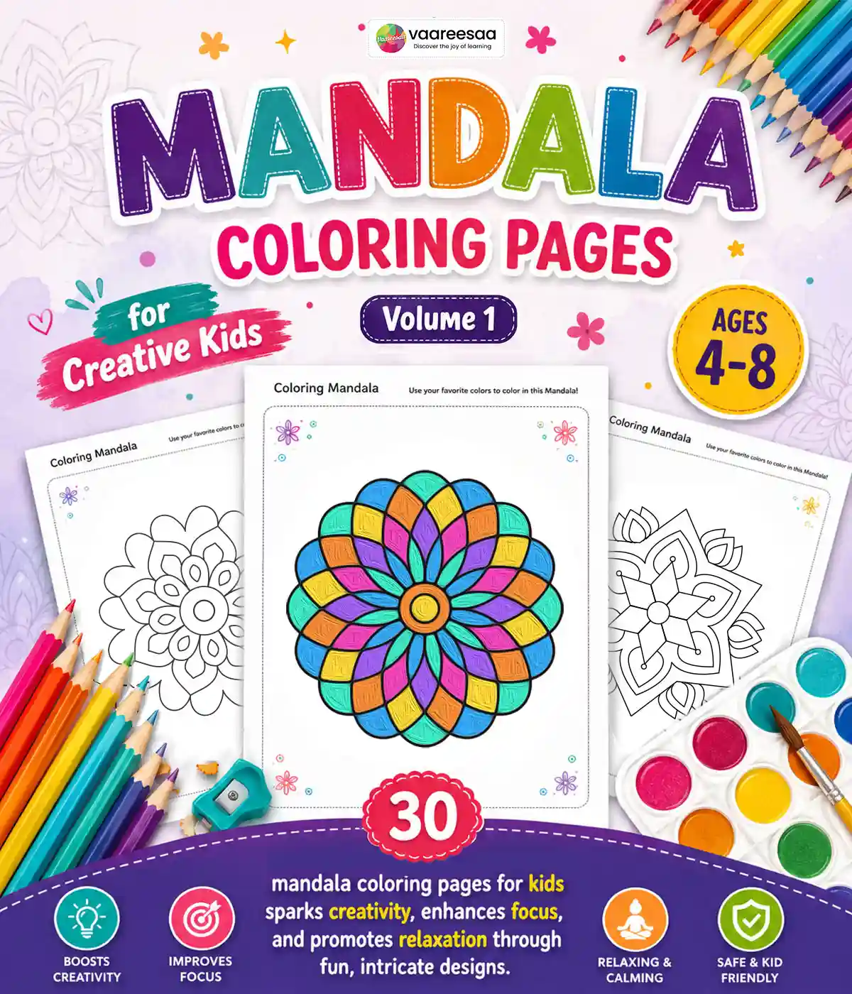 Mandala Coloring Pages Volume-1