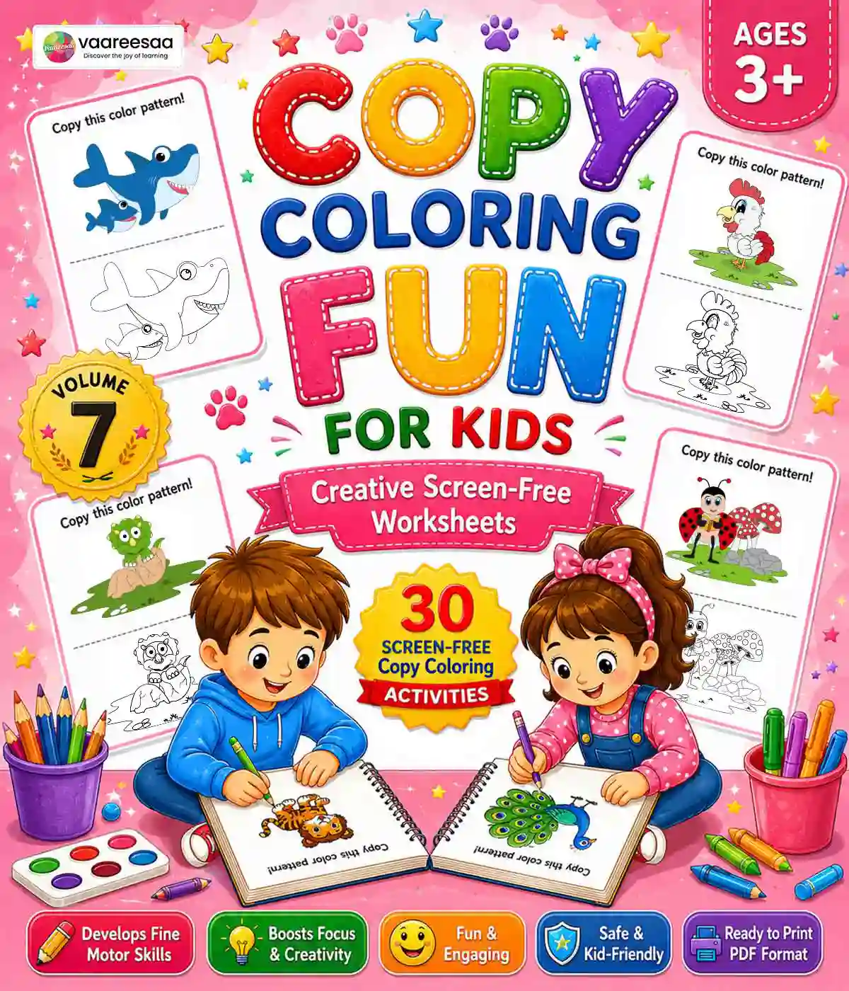Copy Coloring Worksheets Volume-7