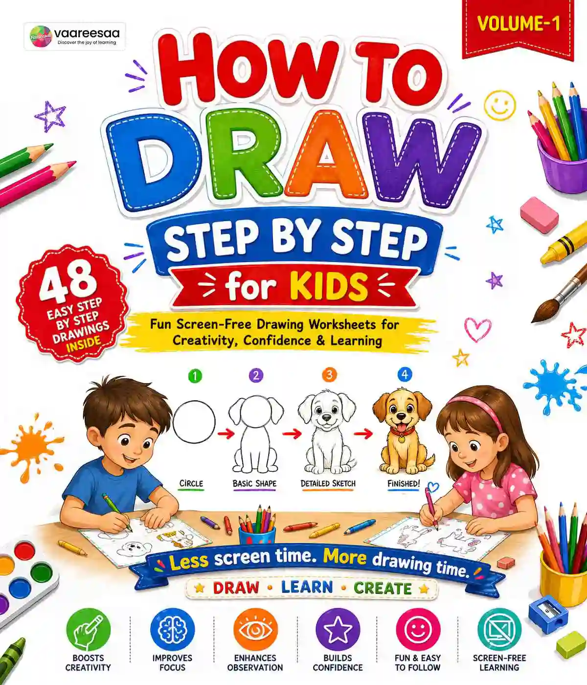 How to Draw Step by Step for Kids Volume-1