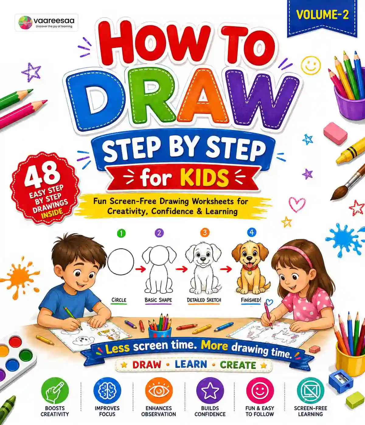 How to Draw Step by Step for Kids Volume-2