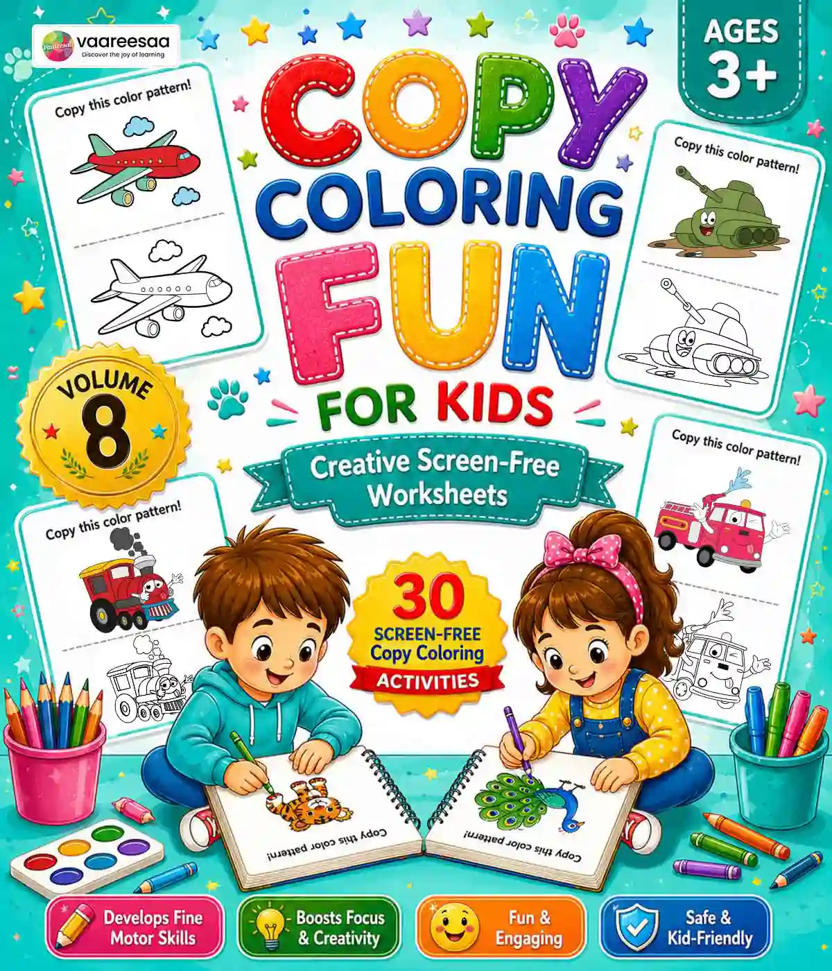 Copy Coloring Worksheets Volume-8