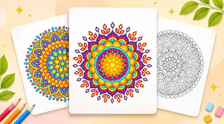 Mandala Worksheet Printable