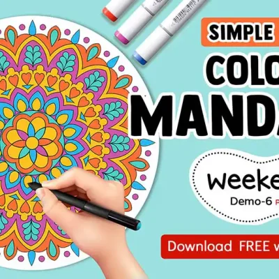 Simple Coloring Mandala